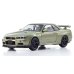 画像1: Kyosho Original 1/43 Nissan Skyline R34 GT-R V-Spec II Nur (Millennium Jade) (1)