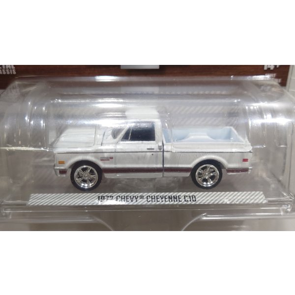 画像2: GREEN LiGHT EXCLUSIVE 1/64 1972 Chevy Cheyenne C10 Short Bed - White