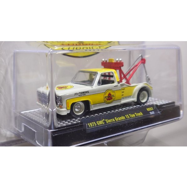 画像2: M2 Machines 1/64 1975 GMC Sierra Grande 15 Tow Truck Pennzoil Safe Lubrication livery
