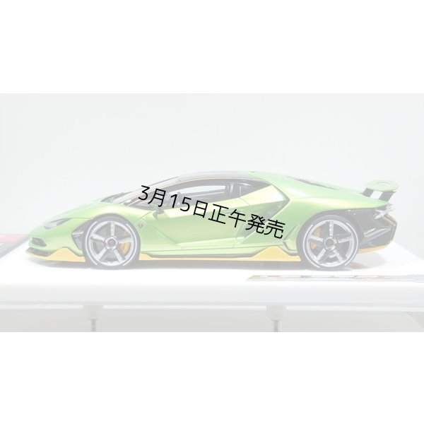 画像3: EIDOLON 1/43 Lamborghini Centenario LP770-4 2016 Rear Wing up Giallo Verde Pearl Limited 32 pcs.