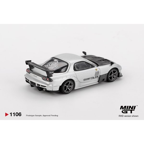 画像2: MINI GT 1/64 Mazda RX-7 RE Amemiya Silver Metallic (RHD)