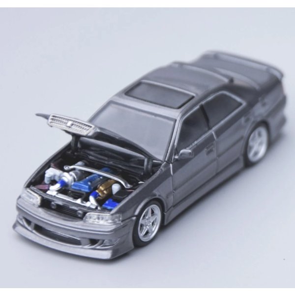 画像2: MODEL 1 1/64 Toyota Chaser JZX100 Custom Version Gunmetal