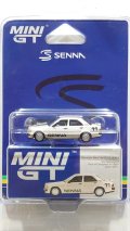 MINI GT 1/64 Mercedes-Benz 190E 2.3-16 Nürburgring "Race of Champions" 1984 #11 with Ayrton Senna Figure (LHD) [Blister Packaging]