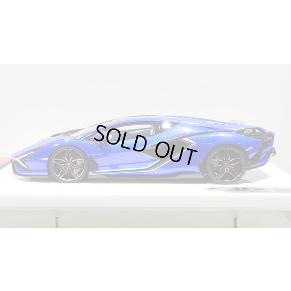 画像3: EIDOLON 1/43 Lamborghini Sian FKP 37 2019 with Stripe Lobellia Blue Limited 32 pcs.