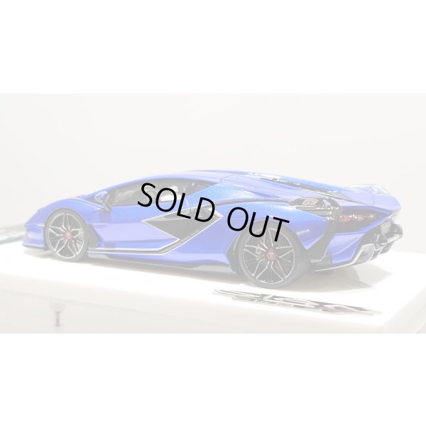 画像4: EIDOLON 1/43 Lamborghini Sian FKP 37 2019 with Stripe Lobellia Blue Limited 32 pcs.