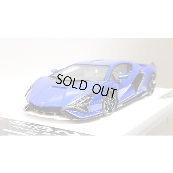 画像10: EIDOLON 1/43 Lamborghini Sian FKP 37 2019 with Stripe Lobellia Blue Limited 32 pcs.