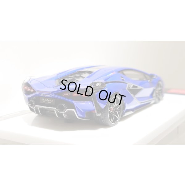 画像11: EIDOLON 1/43 Lamborghini Sian FKP 37 2019 with Stripe Lobellia Blue Limited 32 pcs.