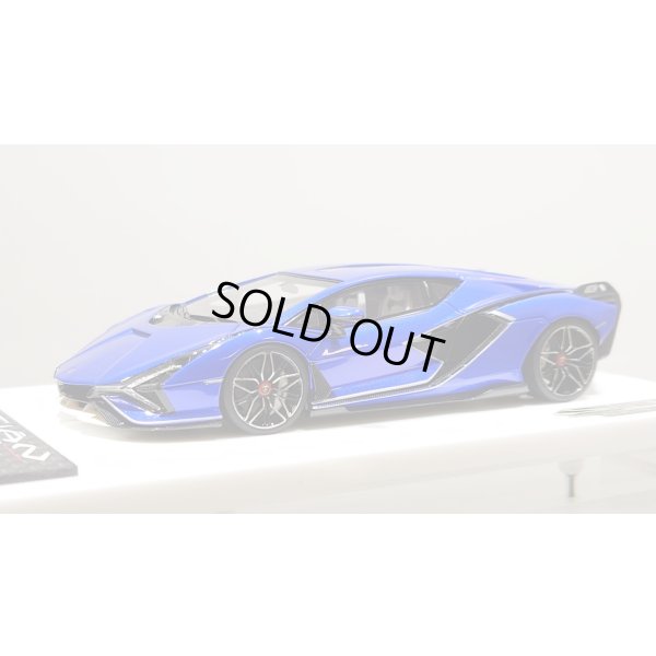 画像2: EIDOLON 1/43 Lamborghini Sian FKP 37 2019 with Stripe Lobellia Blue Limited 32 pcs.