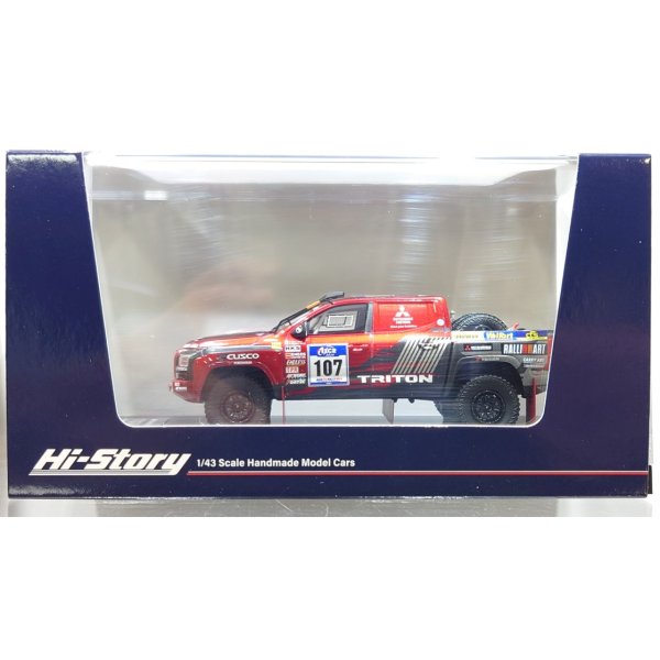 画像1: Hi Story 1/43 MITSUBISHI TRITON Asia Cross Country Rally 2024 (Short Body) No. 107