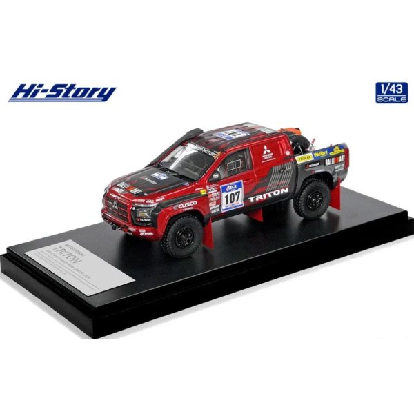 画像2: Hi Story 1/43 MITSUBISHI TRITON Asia Cross Country Rally 2024 (Short Body) No. 107