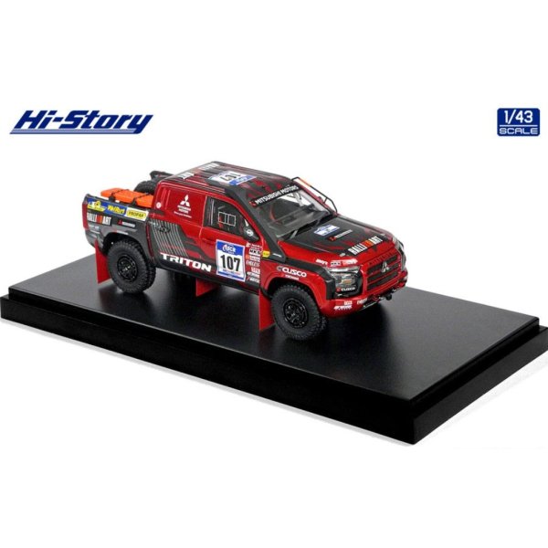 画像4: Hi Story 1/43 MITSUBISHI TRITON Asia Cross Country Rally 2024 (Short Body) No. 107