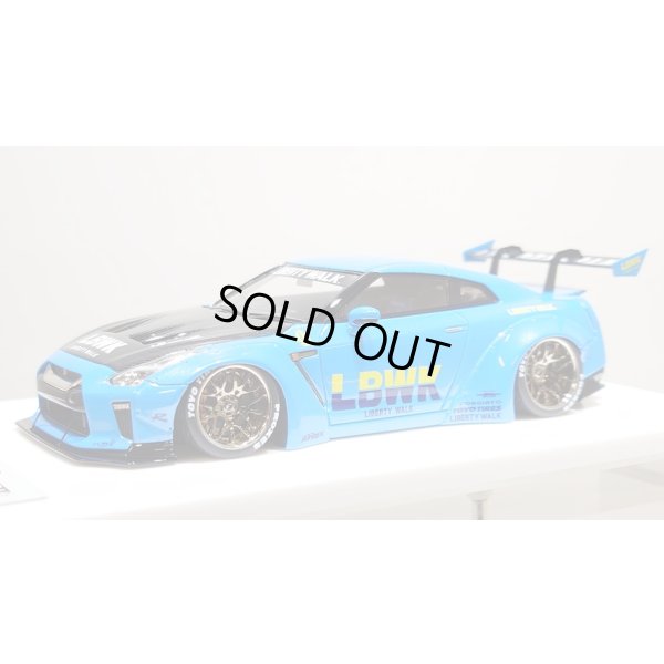 画像1: EIDOLON 1/43 LB WORKS GT-R Type 1.5 (LB-Silhouette GT Wing) Azzurro Pear Limited 32 pcs.