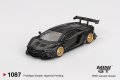 MINI GT 1/64 LB★WORKS Lamborghini Aventador Limited Edition Matte Black (LHD)