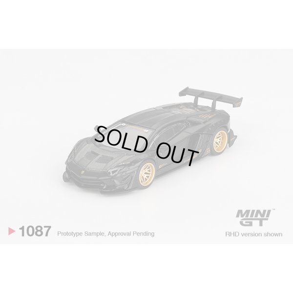 画像1: MINI GT 1/64 LB★WORKS Lamborghini Aventador Limited Edition Matte Black (LHD)