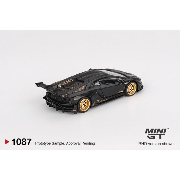 画像2: MINI GT 1/64 LB★WORKS Lamborghini Aventador Limited Edition Matte Black (RHD)