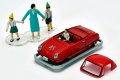 TOMYTEC 1/64 Limited Vintage こどもの国×TLV Datsun Baby Restored Car (Red) with Figure