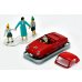 画像1: TOMYTEC 1/64 Limited Vintage こどもの国×TLV Datsun Baby Restored Car (Red) with Figure (1)