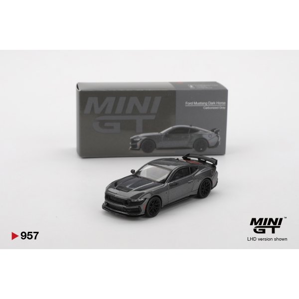 画像1: MINI GT 1/64 Ford Mustang Dark Horse 2024 Carbonized Grey (LHD)