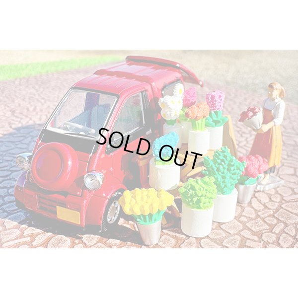 画像1: TOMYTEC 1/64 Diorama Collection #CarSnap 17b Flower Shop 2 (with Daihatsu Midget II Cargo)