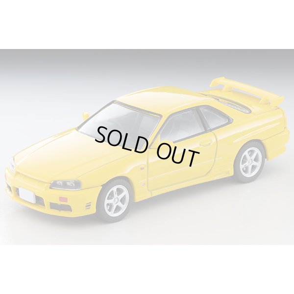 画像1: TOMYTEC 1/64 Limited Vintage NEO Nissan Skyline 2-Door Sports Coupe 25GT TURBO with Optional Parts (Yellow) 1998