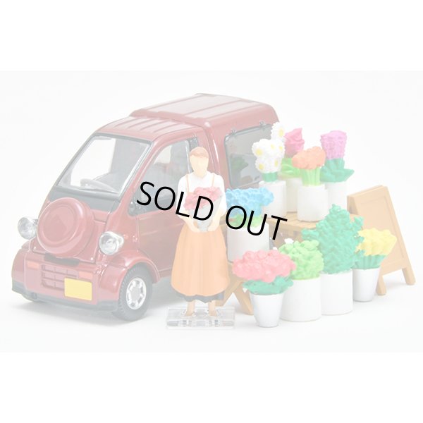 画像2: TOMYTEC 1/64 Diorama Collection #CarSnap 17b Flower Shop 2 (with Daihatsu Midget II Cargo)