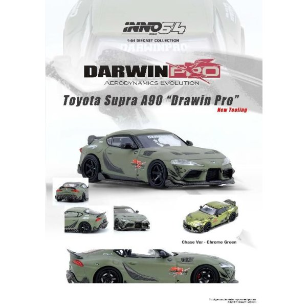 画像3: INNO MODEL 1/64 Toyota Supra A90 DARWIN PRO Matte Green