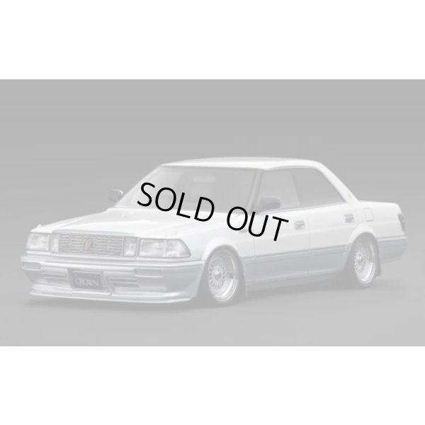 画像1: ignition model 1/18 TOYOTA CROWN Royal Saloon G (130) Pearl White/Silver
