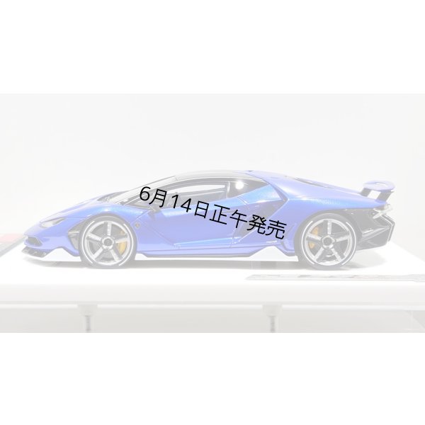 画像3: EIDOLON 1/43 Lamborghini Centenario LP770-4 2016 Rear Wing up Lobellia Blue Limited 32 pcs.