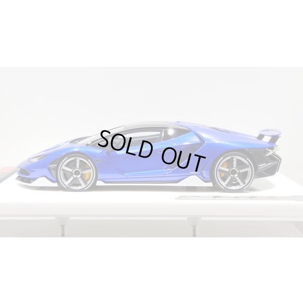 画像2: EIDOLON 1/43 Lamborghini Centenario LP770-4 2016 Rear Wing up Lobellia Blue Limited 32 pcs.