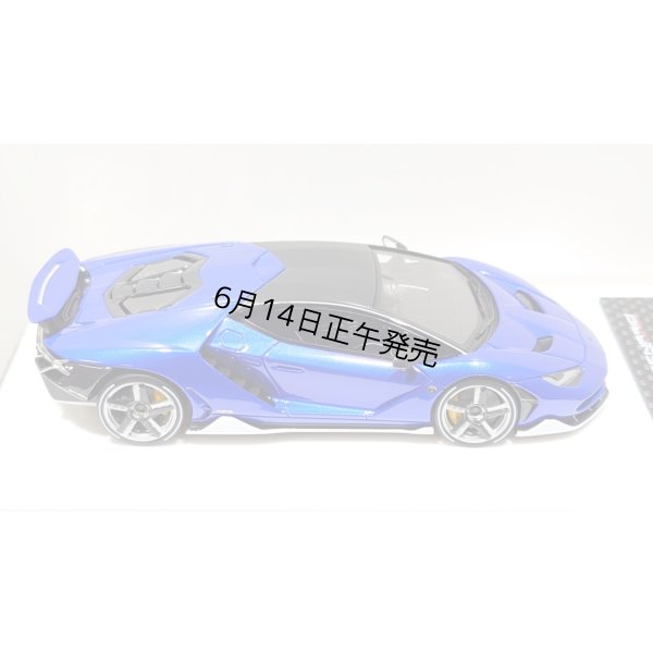 画像9: EIDOLON 1/43 Lamborghini Centenario LP770-4 2016 Rear Wing up Lobellia Blue Limited 32 pcs.