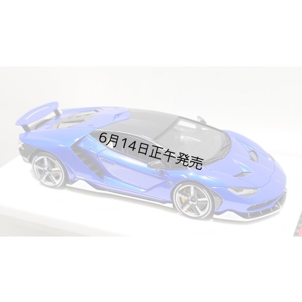 画像12: EIDOLON 1/43 Lamborghini Centenario LP770-4 2016 Rear Wing up Lobellia Blue Limited 32 pcs.