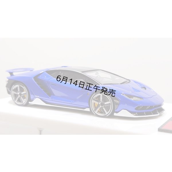 画像6: EIDOLON 1/43 Lamborghini Centenario LP770-4 2016 Rear Wing up Lobellia Blue Limited 32 pcs.