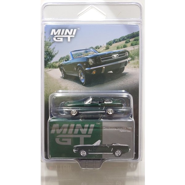 画像1: MINI GT 1/64 Ford Mustang Convertible 1964 Highlight Green (LHD) [Blister Packaging]