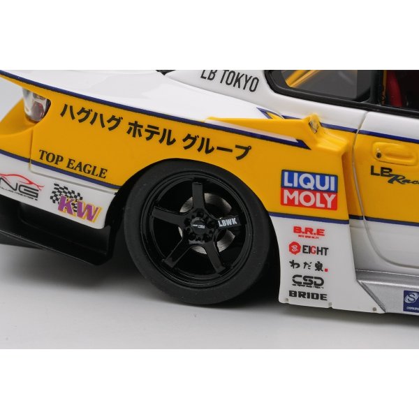 画像9: EIDOLON 1/43 LB-Super Silhouette S15 SILVIA White / Yellow Stripe Limited 200 pcs.