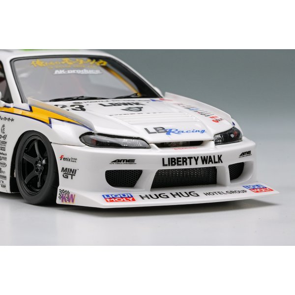 画像10: EIDOLON 1/43 LB-Super Silhouette S15 SILVIA White / Yellow Stripe Limited 200 pcs.