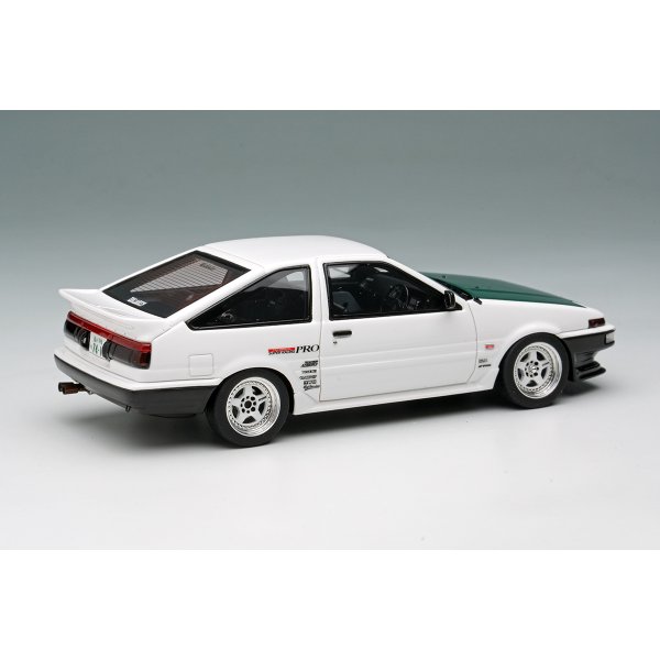 画像4: EIDOLON 1/43 Toyota Sprinter Trueno (AE86) (3-Door) Tk-Street Ver. White (Green Carbon Hood)