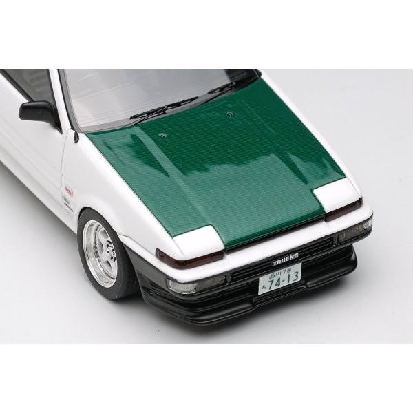 画像6: EIDOLON 1/43 Toyota Sprinter Trueno (AE86) (3-Door) Tk-Street Ver. White (Green Carbon Hood)