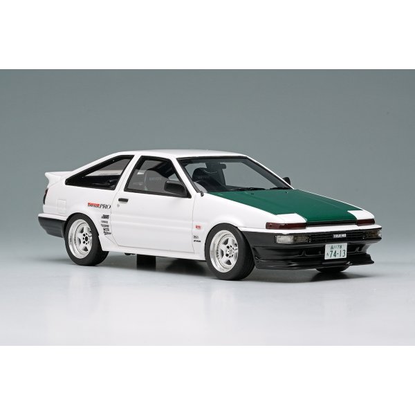 画像12: EIDOLON 1/43 Toyota Sprinter Trueno (AE86) (3-Door) Tk-Street Ver. White (Green Carbon Hood)