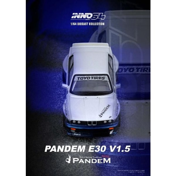 画像4: INNO MODEL 1/64 PANDEM E30 M3 Silver/Blue
