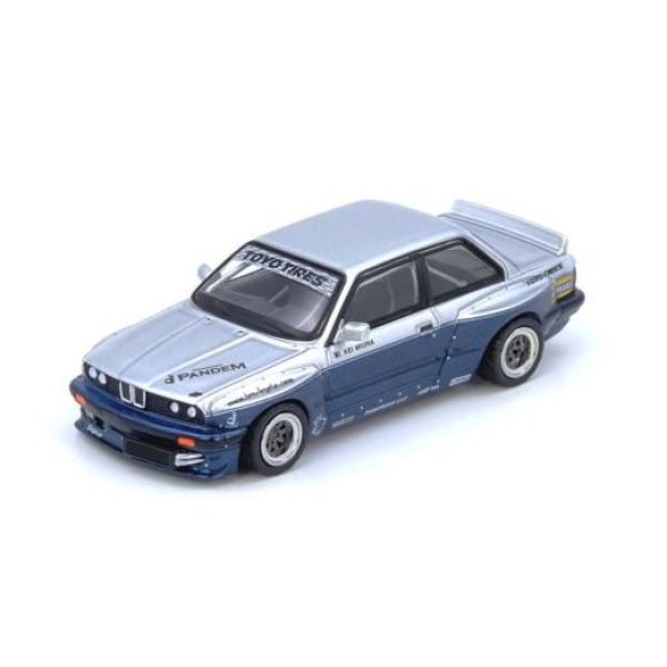 画像2: INNO MODEL 1/64 PANDEM E30 M3 Silver/Blue