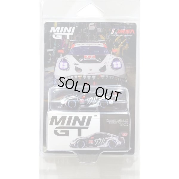 画像1: MINI GT 1/64 Porsche 911 GT3 R IMSA Petit Le Mans 2025 #77 AO Racing [Blister Packaging] (LHD)