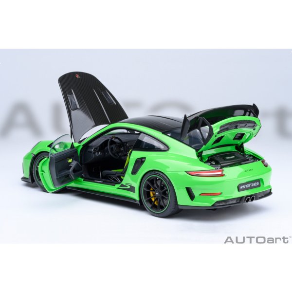 画像16: AUTOart 1/18 Porsche 911 (991.2) GT3 RS Weissach Package (Green/Carbon Black)