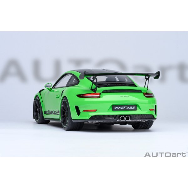 画像20: AUTOart 1/18 Porsche 911 (991.2) GT3 RS Weissach Package (Green/Carbon Black)