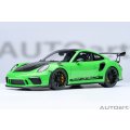 AUTOart 1/18 Porsche 911 (991.2) GT3 RS Weissach Package (Green/Carbon Black)