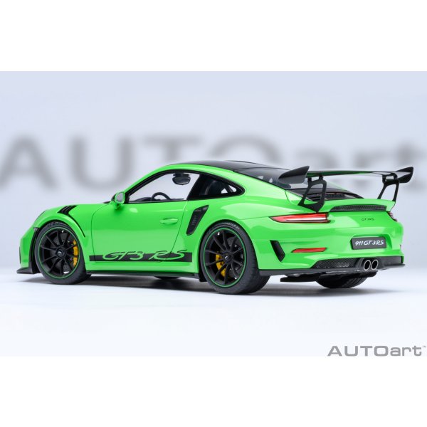 画像2: AUTOart 1/18 Porsche 911 (991.2) GT3 RS Weissach Package (Green/Carbon Black)