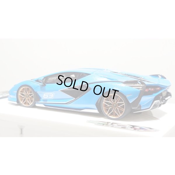 画像3: EIDOLON 1/43 Lamborghini Sian FKP 37 2019 with Stripe Azzurro Pearl Limited 32 pcs.