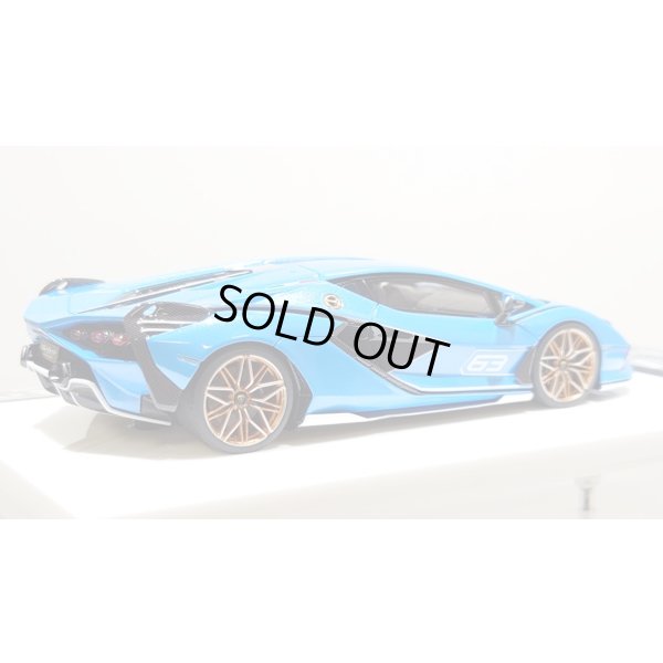 画像7: EIDOLON 1/43 Lamborghini Sian FKP 37 2019 with Stripe Azzurro Pearl Limited 32 pcs.