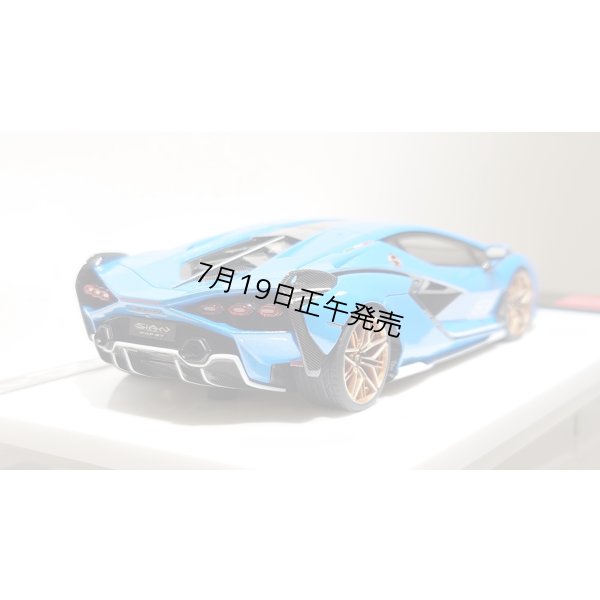 画像11: EIDOLON 1/43 Lamborghini Sian FKP 37 2019 with Stripe Azzurro Pearl Limited 32 pcs.