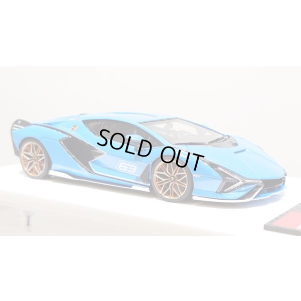 画像5: EIDOLON 1/43 Lamborghini Sian FKP 37 2019 with Stripe Azzurro Pearl Limited 32 pcs.