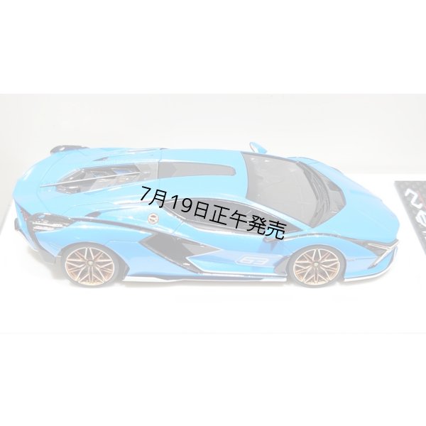 画像9: EIDOLON 1/43 Lamborghini Sian FKP 37 2019 with Stripe Azzurro Pearl Limited 32 pcs.